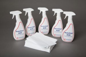 Statclear Spray bottles and wipes